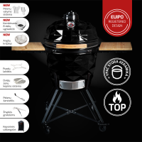 Kepsninė Kamado Club Pro Premium+ juoda